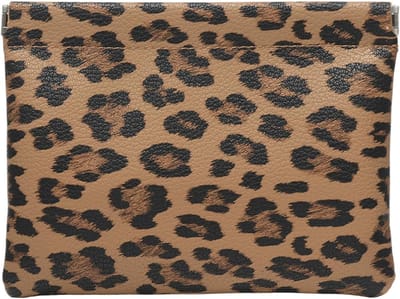 lederen make-up zakje set voor vrouwen kleine make-up tas voor portemonnee waterdichte eerste make-up cosmetische tassen zakjes voor portemonnee esthetische reizen toilettas, Luipaard