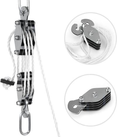 ES Handkatrol - 180kg - Hefhoogte 3m - 20m Touw
