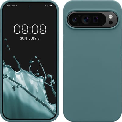 kwmobile telefoonhoesje geschikt voor Google Pixel 9 Pro XL - Hoesje met siliconen coating - Smartphone case in Arctische nacht