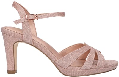 La Strada Sandaal Roze Glitter Textiel - Damesschoenen - Maat - 37