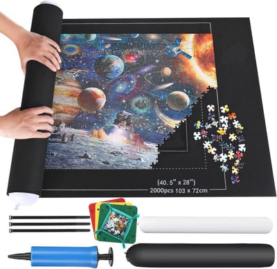 Puzzelmat voor 2000 stukjes - Rolmat voor het veilig opbergen en vervoeren van puzzels