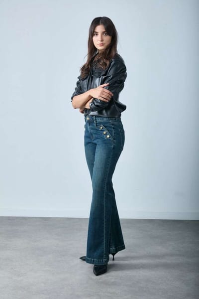 Broek Toxik3 normale taille vintage bootcut