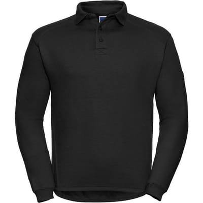 Russell Heren Sweatshirt voor zwaar gebruik (Zwart)