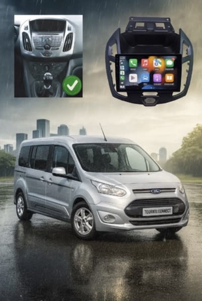 ADIVOX T1 9 inch geschikt voor Ford Tourneo Connect 2014-2018 Android 15 CarPlay/Auto/Wifi/DSP/NAV/DAB+