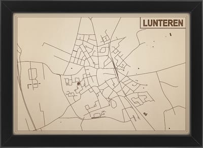 Decoratief Beeld - Houten Van Lunteren - Hout - Bekroned - Bruin - 21 X 30 Cm
