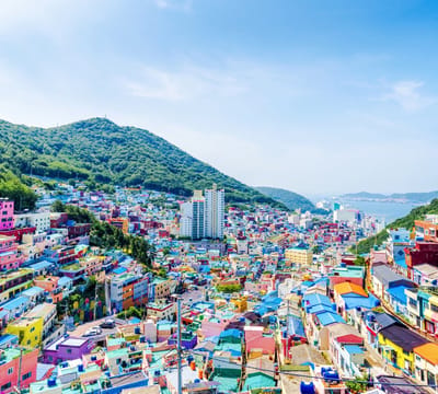 Gamcheon dreaming of Machu Picchu in Busan Project - Fotobehang (in banen) - 250 x 260 cm