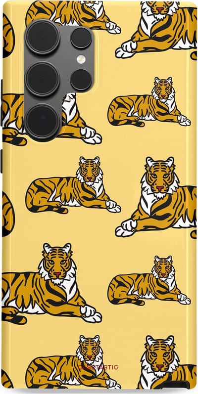 Casetastic Hoesje Geschikt voor Samsung S24 Ultra - Stijlvolle Beschermende Duo-layer Case - Onzichtbare jager