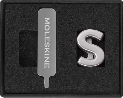 Letter Speld - Notitieboek Accessoire - Agenda Personaliseren - Verzilverde Metaal - 1.2 x 0.6 x 1.6 cm - Zilver