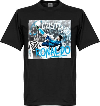 Ronaldo Bicycle Kick T-Shirts - Zwart - Kinderen - 140