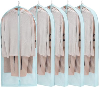 Kledinghoezen Set - Pakdragers Beschermers - Kleding Opbergen - Waterbestendig Ademend - 5 Stuks 150cm - Roze