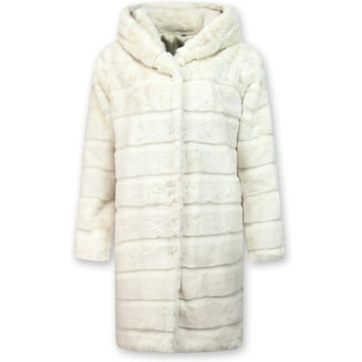 Imitatie Bontjas Dames - Parka - White