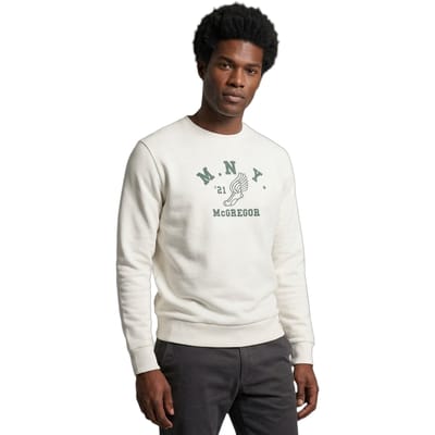 McGregor Graphic Crew Off White Size: S | Sweaters Outlet | Heren | Wit