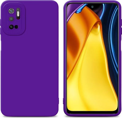 Cadorabo Hoesje geschikt voor Xiaomi RedMi NOTE 10 5G / POCO M3 PRO 5G in FLUID DONKER PAARS - Beschermhoes gemaakt van flexibel TPU silicone Cover Fluid Case