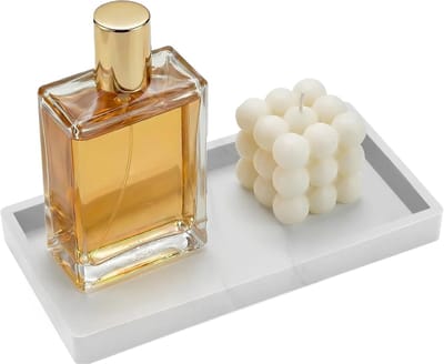 Famanu – Rechthoekige siliconen tray - 20x10 cm - anti-slip - multifunctioneel - badkamer - keuken - make-up tafel - duurzaam en makkelijk schoon te maken