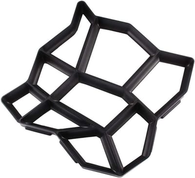 Betonmal Tuinpad - Gips Vorm - Tuin Aanleggen - Herbruikbaar - 43x43x4 cm - Zwart