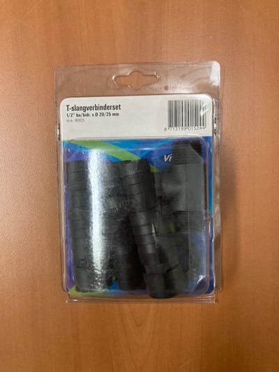 T-slangverbinderset 1/2'' 20/25 mm