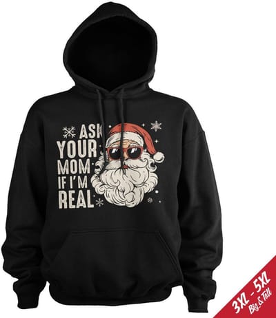 Hybris Hoodie met de tekst ‘Ask You Mom If I’m Real Big Tall’ SH-3-16090-H94-12