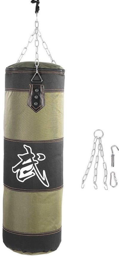 Dailygoods- Bokszak Leeg - Zware Bokszak - Hangend - Voor Kickboksen - Muay Thai - Vechttraining - 80CM - Bokszaktraining