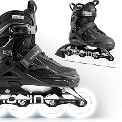 Verstelbare inlineskates voor volwassenen met LED-wielen