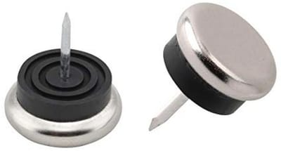 Meubelglijders met Pin en Buffer - 20 mm Diameter - Set van 8 Stuks