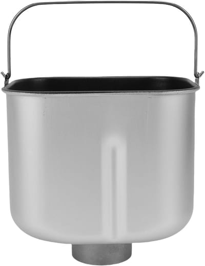 Broodmachine Emmer - Broodbak Binnenpan - Brood Bakken - Antiaanbaklaag - 22D x 21B x 16H cm - Zilver