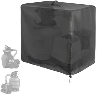 Zwembadafdekking Geschikt voor INTEX zwembadpompen en zandfilters, afmetingen 84x61x86 cm, waterdicht, geschikt voor zandfiltersystemen, zwembadpompen en filters.