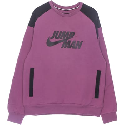 Jumpman Fleece Crew Light herensweatshirt met ronde hals, bordeaux/zwart