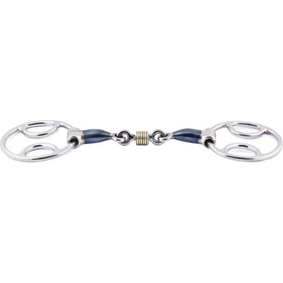 Mors dubbel brisure voor paard 3 effecten met koperen ringen Jump'In