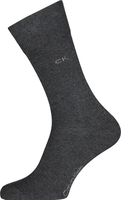 Klassieke katoenen herensokken – Dark grey melange – 39-42