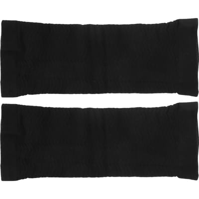Ademende Armvormende Mouw Zachte Wasbare Compressie Arm Afslankmouw Wrap black