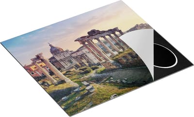 Chefcare Inductie Beschermer Romeins Architectuur in Rome, Italië - 60x50 cm - Afdekplaat Inductie - Kookplaat Beschermer - Inductie Mat