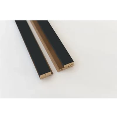 Maestro Latt Luxx Afwerkprofielset - Matte Black + Luxx - 277cm - 71x20mm