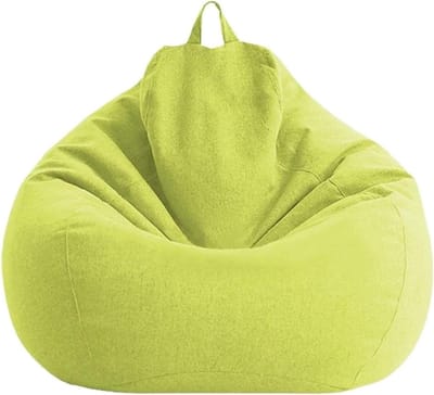 Zitzakhoes - Hoes fauteuil - Ontspannen Zitten - Zachte stof - Doorsnede 70cm - Zwartbruin