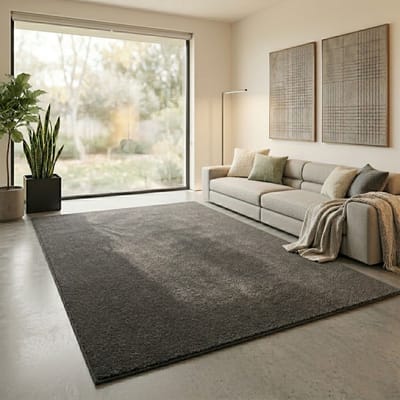 Floordirekt Velours Tapijt op Maat Dynasty - Loper met Zachte Fluwelen Pool - Antraciet - 66 x 200 cm - Luxe, Comfortabel & Onderhoudsvriendelijk - Verkrijgbaar in Verschillende Maten voor Hal, Keuken & Woonruimte