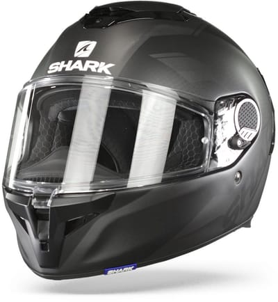 Shark Spartan Gt Blank Mat Bcl. Micr. Black Anthracite Anthracite Kaa XS - Maat XS - Helm