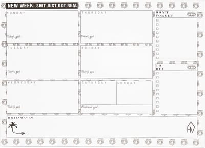 Housevitamin - Weekplanner 'Tijger' (A4)
