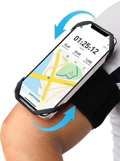 Ntech - Hardloop Telefoonhouder - Hardloopband armband 360 Graden Rotatable Telefoonhouder - Geschikt voor Samsung A57 / A37 / A36 / A56 / A55 / A35 / A17 / A27 / A26 / A16 / A54 / A53 / A14 / A15 / S24 / S23 / S23 FE