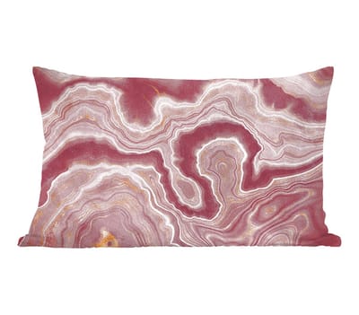 Sierkussens - Kussentjes Woonkamer - 50x30 cm - Agaat - Abstract - Stenen - Roze