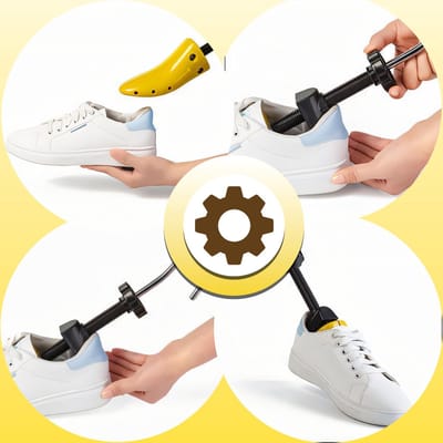 Dailygoods- Schoenenspanner Verstelbaar 4-Weg - Heren/Schoenen 40-47 - Metalen Onderdelen - Spiral Veer - Hallux/Drukpunten Accessoires - Schoenversteller