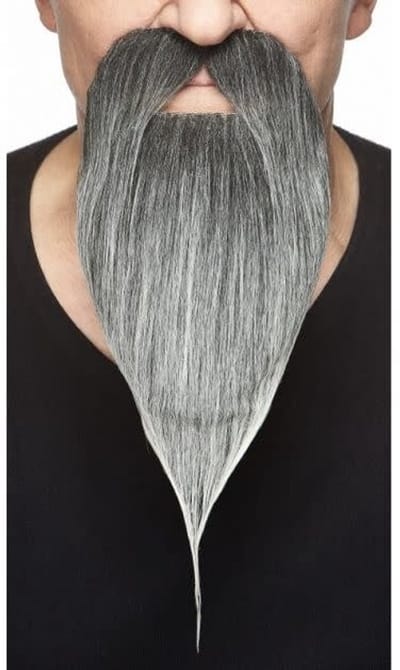 Partychimp Dwergen Baard met Snor Zelfklevend Nep Snor en Baard voor Carnaval Verkleedaccessoire - Blond - Imitatiebont