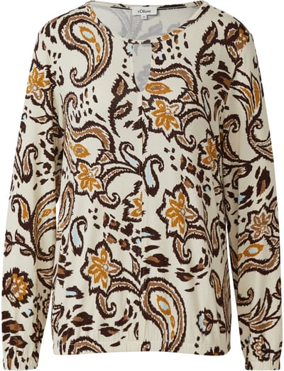 Gedessineerde Casual Pasvorm Blouse Dames s.Oliver