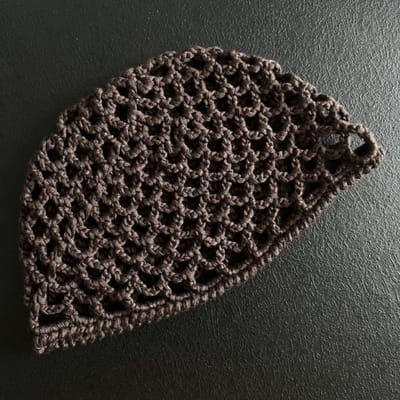 Retro Haakmuts Handgemaakt Ademend Gebreide Muts Open Werk Dun Gaas Melon Hoed Voor Lente Zomer black