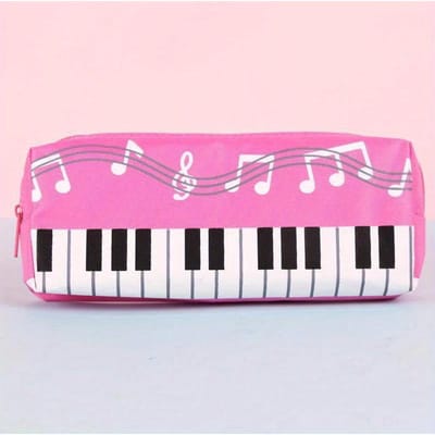Creatieve Studenten Etui Vierkante Etui Enkellaags Etui Muzieknoot Piano Schrijfwaren Tas Schrijfwaren Doos