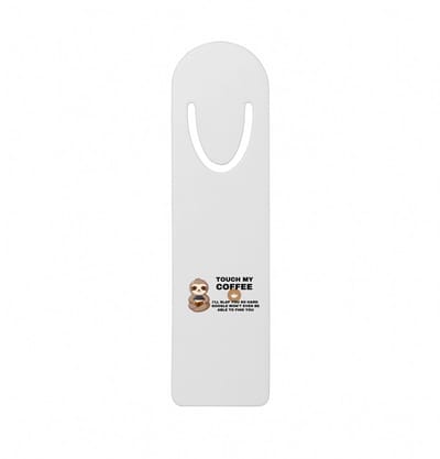 Hacebo® - Koffie metalen boekenlegger - Koffie - Koffieliefhebber cadeau - Leuke cadeau - met opdruk - Coffee gift - verslaafd aan koffie - collega cadeau Bladwijzer boekenleggers - 12.7 cm x 3.2cm