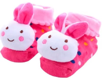 Super schattige babysokken - Baby Sokken - New born sokken - Kraamcadeau voor Jongen of Meisje - Babyshower Cadeau - Kraammand - Dierensokken - Konijn
