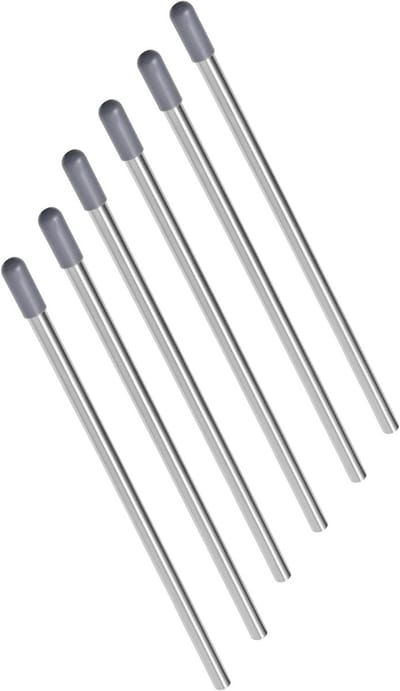 Vaatwaskorf inzet - Flessenhouder serviesmand - Glazen Reinigen - Roestvrij staal - 6 stuks 24 cm - Zilverkleurig