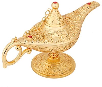 Dailygoody - Aladdin Genie Lamp - Magische Wenslamp - Goudkleurig
