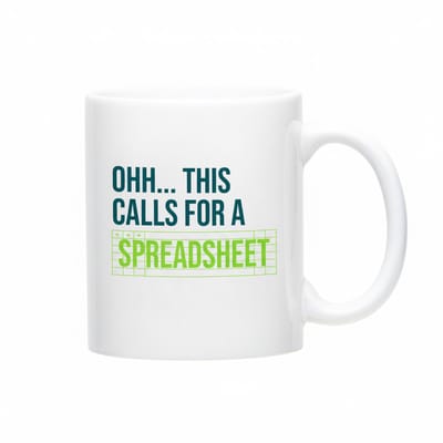 Ohh… This Calls For A Spreadsheet Mok 330 ml – Grappige Kantoor Koffiemok – Cadeau voor Excel Fans & Accountants