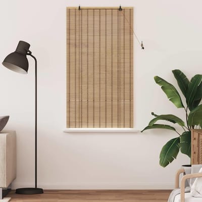 vidaXL - Rolgordijn - Natuurlijk - en - Bruin - 80 - x - 160 - cm - Bamboe