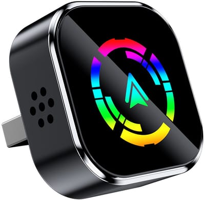 1 stuk - Draadloze CarPlay-adapter, van bedraad naar draadloos, ondersteunt CarPlay en Android Auto, geschikt voor kleine apparaten zoals de iPhone Mini, USB/Type-C-interface, plug-and-play, compatibel met iOS en Android 10 en hoger.